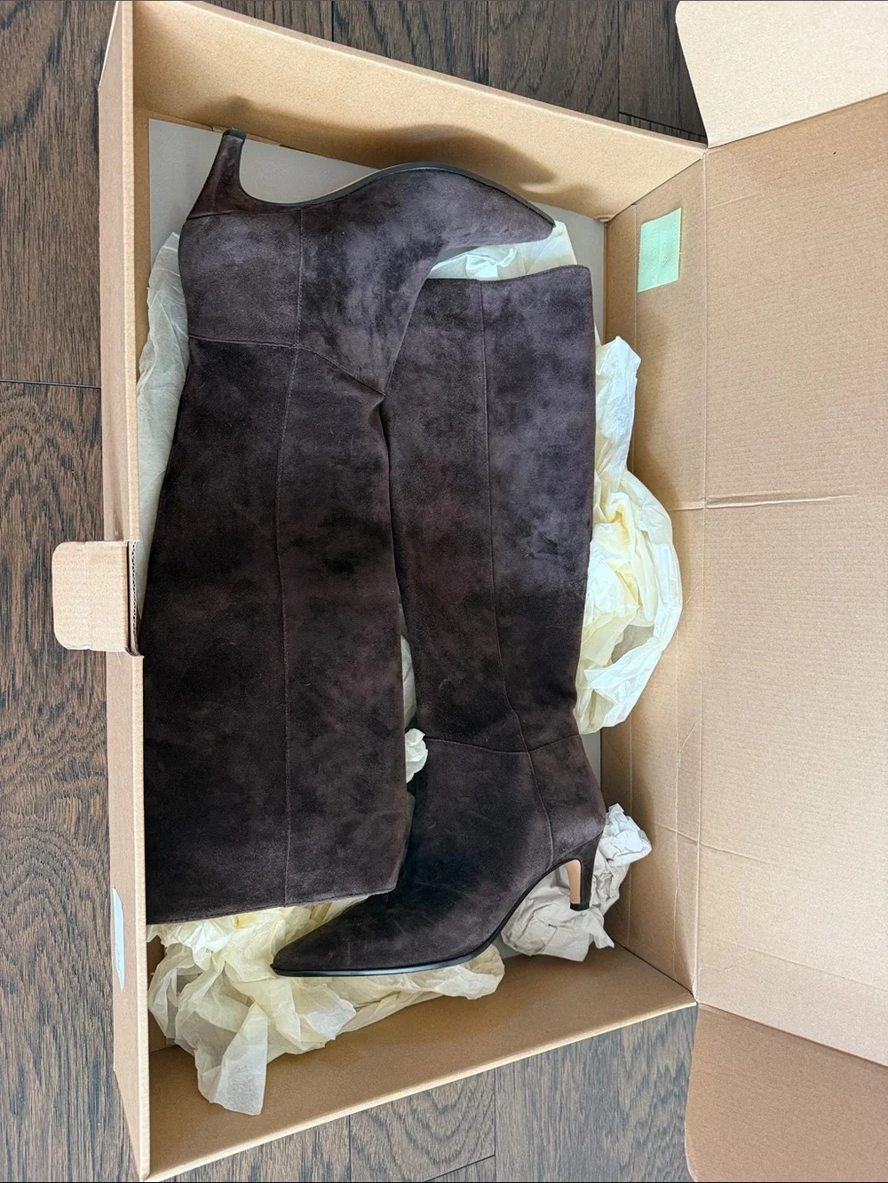 J crew Women’s Dark Brown Suede Knee-High Boots